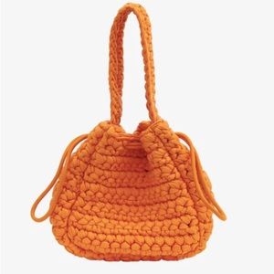NEW HVISK Luna Crochet Bag in Orange from Free People